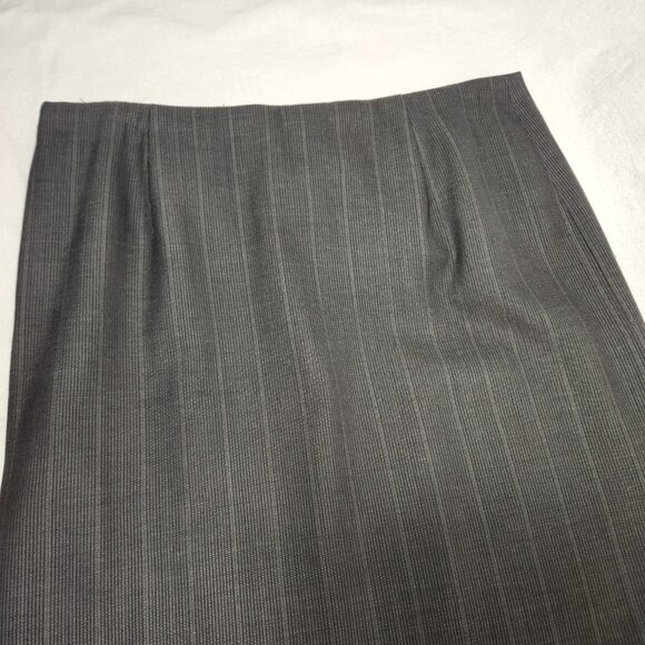 GIORGIO ARMANI Milano- Borgonuovo 21 Charcoal Pencil Midi Skirt Size EU 48 USA14 - Picture 8 of 16